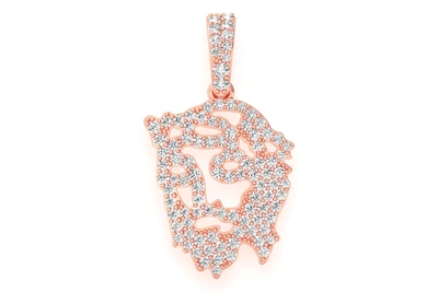 Mini Jesus Silhouette Pendant 14k   