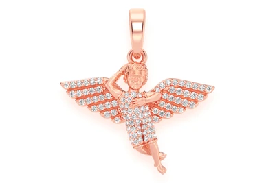 Infinity Angel Pendant 14k   