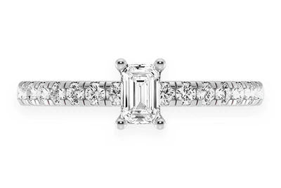 Thinn - 0.25ct Emerald Cut - Diamond Engagement Ring - All Natural