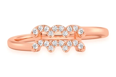 Aquarius Zodiac Ring 14k   