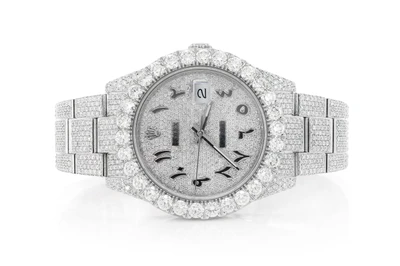 Rolex Datejust 41MM Steel (126300) - 26.00ctw Fully Iced Out