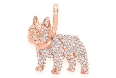 French Bulldog Pendant 14k   