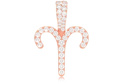 Aries Zodiac Pendant 14k   