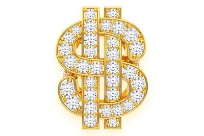 Super Dollar Diamond Ring 14k Solid Gold 9.25ctw