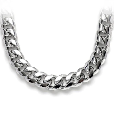 8.5MM Sterling Silver Cuban Chain
