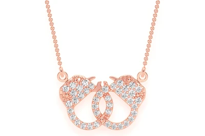 Infinity Handcuffs Necklace Pendant 14k   