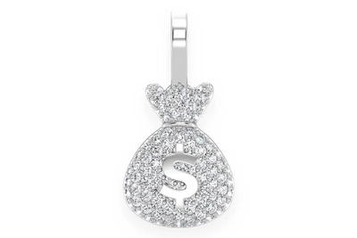 Money Bag Pendant 14k   