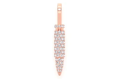 Bullet Pendant 14k   