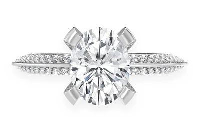 Kifey - 2.00ct Oval Solitaire - Knife Edge - Diamond Engagement Ring - All Natural