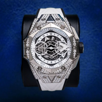 Hublot Sang Bleu Ii Factory Diamonds White Strap My2022 [418.nx.2001.rx.1604.mxm20] - Wc