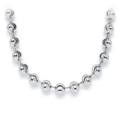 2.25MM Sterling Silver Mooncut Chain