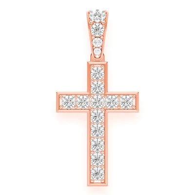 Miracle Set Cross Medium Pendant 14k   