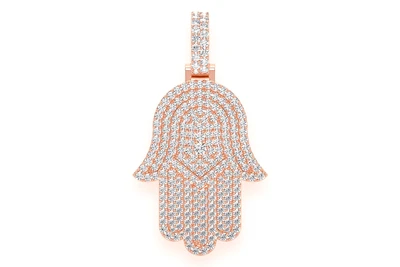 Hamsa Pendant 14k   