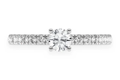 One Row Under Halo Ring 14k   