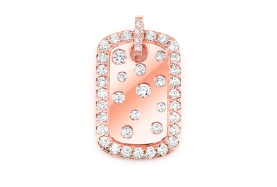 Confetti Dog Tag Pendant 14k   