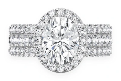 Triplex - 2.00ct Oval Solitaire - Diamond Engagement Ring - All Natural