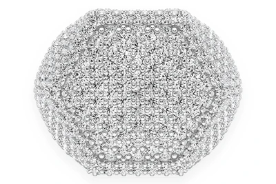Hex Signet Diamond Ring 14k Solid Gold 5.58ctw
