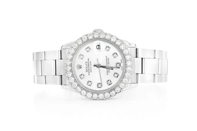 Rolex Datejust 31MM Steel (68240) - 2.54ctw Diamond Bezel
