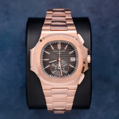 Patek Philippe Nautilus - (5980/1r-001) Rose Gold - Newer Buckle - 2022 Papers - Complete Set