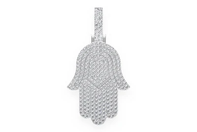 Hamsa Pendant 14k   