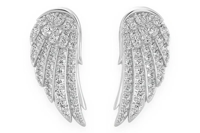 Angel Wing Earrings 14k   0.50ctw