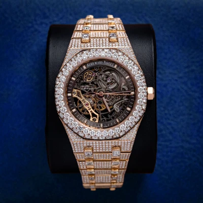 Audemars Piguet Royal Oak 18kr Skeleton Custom Dia 15407or.oo.1220or.01