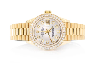 Rolex Datejust 26MM 18k (69178) - 1.00ctw Diamond Bezel