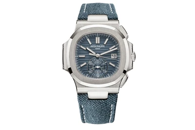 2024 Patek Philippe - Nautilus Flyback Chronograph - 5980/60g - White Gold Denim (rb553)