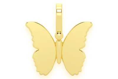 Butterfly Pendant 14k Solid Gold