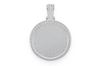 Round Medallion Pendant 14k   