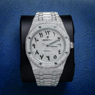 Audemars Piguet Royal Oak Steel 19ctw Custom Dia (2017) - Wp