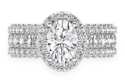 Tripp - 1.00ct Oval Diamond Engagement Ring 14k Solid Gold