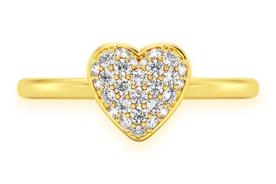 Bubbly Heart Ring 14k   