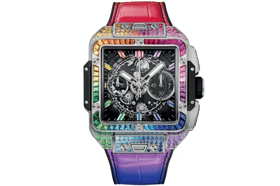 Hublot - Square Bang Unico Titanium Rainbow - 821.nx.0117.lr.0999 - Titanium (rb351)
