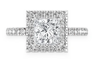 Thav - 1.00ct Princess Cut Solitaire - Diamond Engagement Ring - All Natural