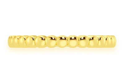 Bead Ring 14k Solid Gold