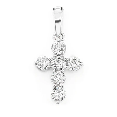 Pointed Cross Pendant 14k   