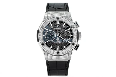 Hublot - Classic Fusion Aerofusion Titanium PavÃ© - 525.nx.0170.lr.1704 - Titanium (mb16)