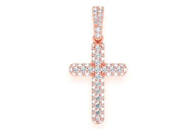 Bubbly Cross Pendant 14k   