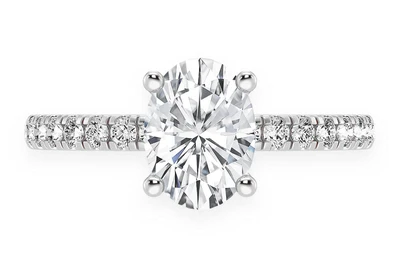 Thinn - 1.00ct Oval Solitaire - Diamond Engagement Ring - All Natural