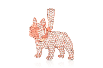 French Bulldog Pendant 14k   