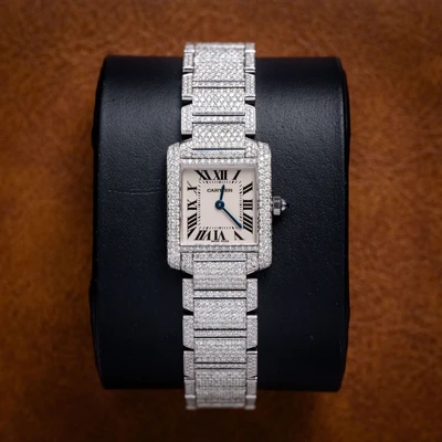 Cartier - Tank FranÃ§aise - Steel & Diamonds
