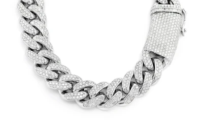 Diamond Cuban Necklace 14k   48.72ctw
