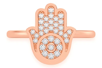 Hamsa Ring 14k   