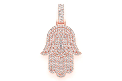 Hamsa Pendant 14k   