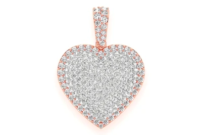 Bubbly Border Heart Pendant 14k   
