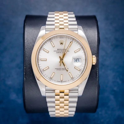 Rolex Datejust 41MM (126303) Steel & Yellow Gold - Jubilee Brac - Silver Index Dial - Watch & Box