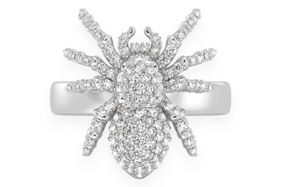 Spider Diamond Ring 14k Solid Gold 0.60ctw