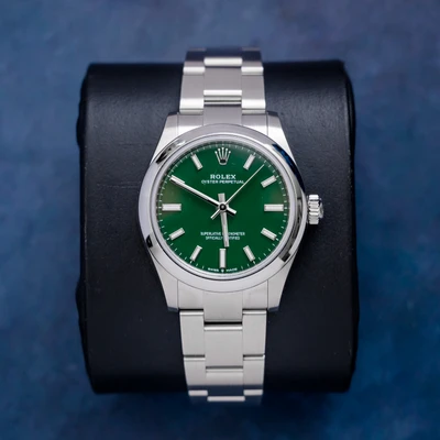 Rolex Oyster Perpetual 31MM (277200) - Steel - Green Index Dial