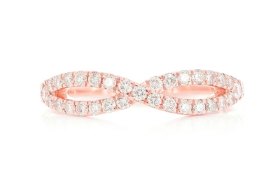 Infinity Cross-Over Band Ring 14k   